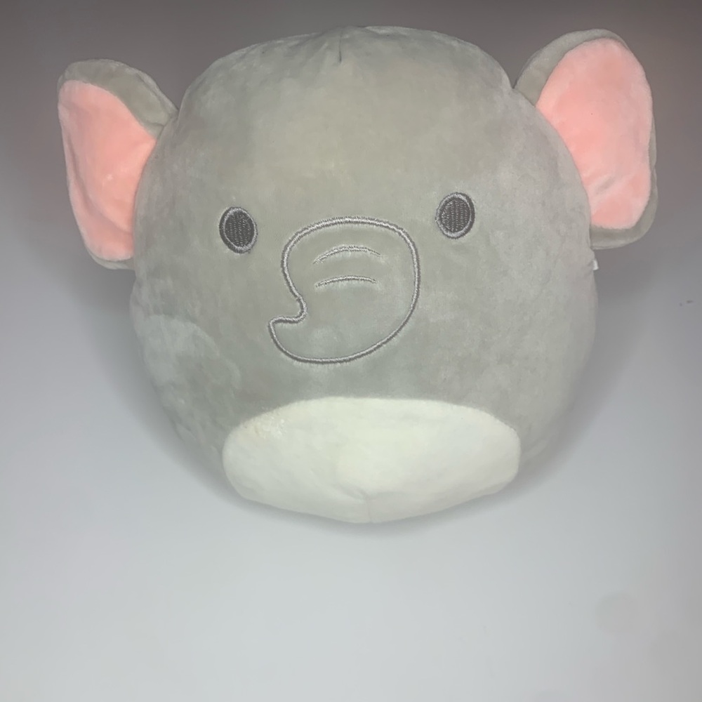 3/$10 Emma the Elephant Squishmallows Light Gray Plush Rattle Soft Plush